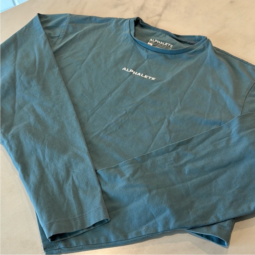 Alphalete  Teal Long Sleeve Tee